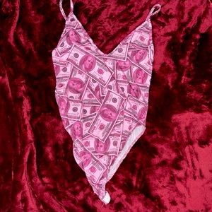 Money pink Bodysuit